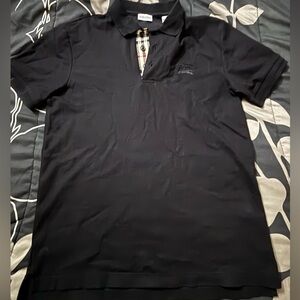 Black Burberry Polo Shirt